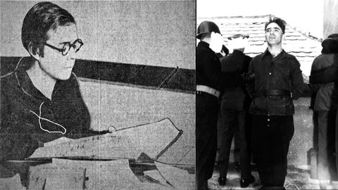 A la izquierda, la capitana fiscal de EEUU Irma von Nunes, hacia el a�o 1947. A la derecha, el �kapo� asturiano de Gusen-Mauthausen Indalecio Gonz�lez, poco antes de ser ahorcado por cr�menes de guerra