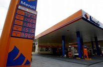 Imagen de archivo de una gasolinera situada en Coristanco, al lado de la AC-552. 