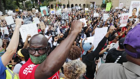 Manifestaci�n en Atlanta contra el �ltimo caso de brutalidad policial en Estados Unidos