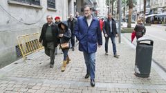 Rajoy paseando por Pontevedra el pasado mes de diciembre