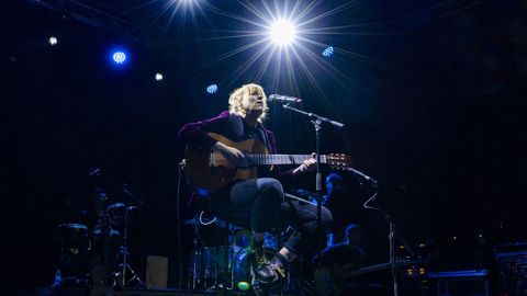 Sés, en un concierto en Vimianzo el pasado verano