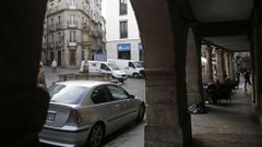 Tr�fico en el casco hist�rico de la capital
