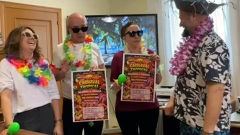 El alcalde, Gonzalo Dur�n, y varias concejalas anunciaron el evento