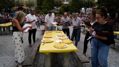 Concurso de la tortilla 2023 en la plaza de Pablo Iglesias