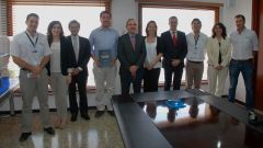 La delegaci�n de la Autoridad Porturaria desplazada a Colombia.