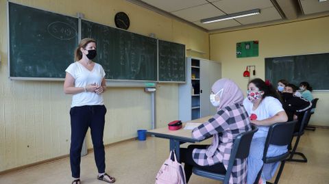 Estudiantes de una escuela secundaria de Alemania