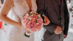 Una pareja el d�a de su boda