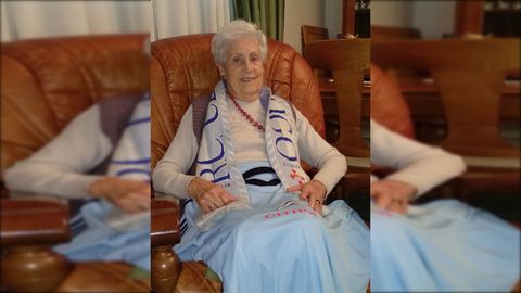 La abonada del Celta Mar�a del Carmen Blanco, fallecida la semana pasada.
