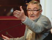 Juan Fern�ndez durante una de sus intervenciones en el �ltimo pleno municipal. 