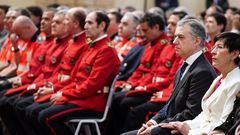El lendakari I�igo Urkullu, la consejera de Seguridad, Estefan�a Beltr�n de Heredia, y otros mandos de la Ertzaintza, en un acto el a�o pasado en la Academia de Polic�a y Emergencias de Arcaute en Vitoria conmemorativo del 35 aniversario de las Unidades Territoriales de Tr�fico de la Ertzaintza en el que se ha homenajeado a los agentes que han formado parte de ellas