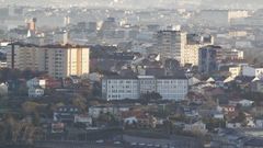 Vista del barrio ferrolano de Canido