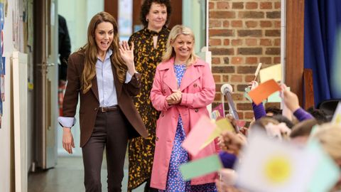 La princesa de Gales visit� este jueves una escuela infantil en la semana de la salud mental