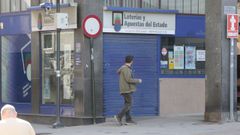 Cerrado. La administraci�n de loter�as La Esquina Afortunada, que gestiona el ahora condenado, estaba cerrada ayer jueves.