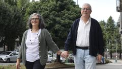 Pablo, enfermo de alzhimer, con su mujer Pilar