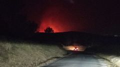 Serra do Caren: alerta 2 por fuegos en Toques y Melide