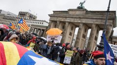 Manifestaci�n en Berl�n por la libertad de Puigdemont