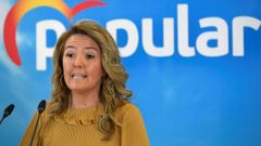 La presidenta del PP, Teresa Mallada