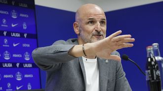 Fernando Soriano, durante la rueda de prensa de este jueves en el D�por Training Center.