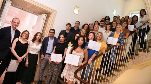 La entrega de diplomas
