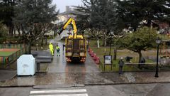 Las obras de remodelaci�n del parque infantil se iniciaron este mi�rcoles