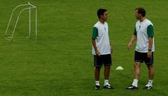 Manolo Garc�a y M�chel Alonso han trabajado incluso como primero y segundo entrenador de la plantilla racinguista. 