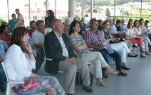 Representantes pol�ticos, sociales y pesqueros acudieron al acto del GAC 4 realizado en Outes. 