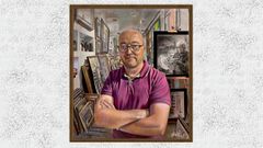 Retrato de Camilo Chas en Artbys galer�a de Arte por Giovani Ram�rez.Retrato de Camilo Chas en Artbys galer�a de Arte por Giovani Ram�rez