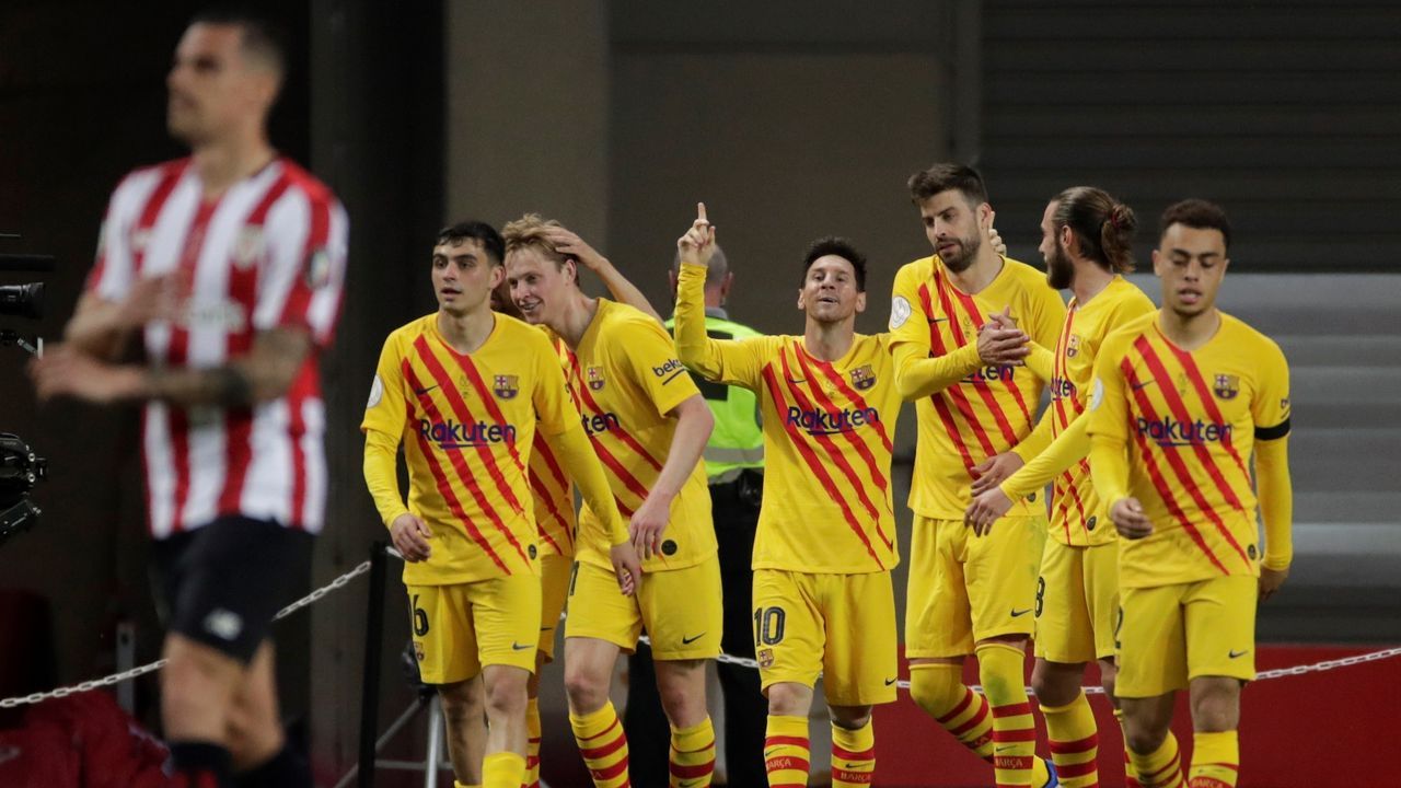 El Barcelona campeón de la Copa del Rey ante un Athletic Club indolente ...