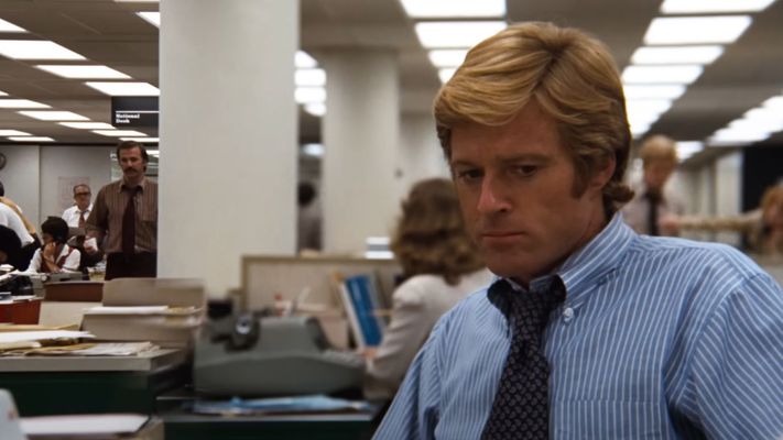 Robert Redford en «Todos los hombres del presidente».