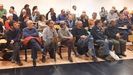 Asistentes, ayer, a la asamblea de Podemos