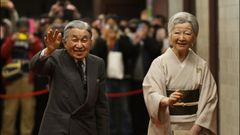 El emperador Akihito y la emperatriz Michiko, en un acto el pasado enero