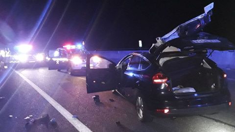 El accidente tuvo lugar en la A-6 en la noche del martes, a la altura de Doncos, en As Nogais