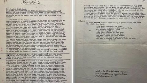 Hallan un documento in&eacute;dito traducido por Tolkien