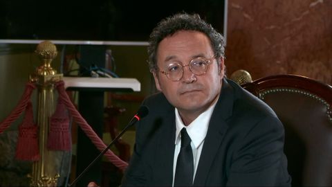 El fiscal general del Estado, lvaro Garca Ortiz, durante su declaracin ante el Tribunal Supremo.