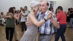 Imagen de archivo de una milonga de tarde del festival de tango en Lugo