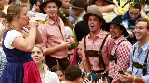 Jornada inaugural de la 184.ª edición de la Oktoberfest en Munich (Alemania)