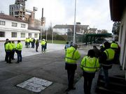 Los trabajadores celebraron una concentraci�n en Oural.