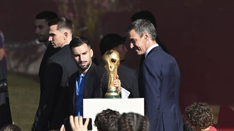 S�nchez felicita en La Moncloa a la selecci�n por su triunfo en el Mundial