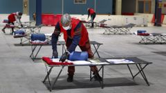 La Cruz Roja y el Concello habilitan camas en Fexdega para personas sin hogar