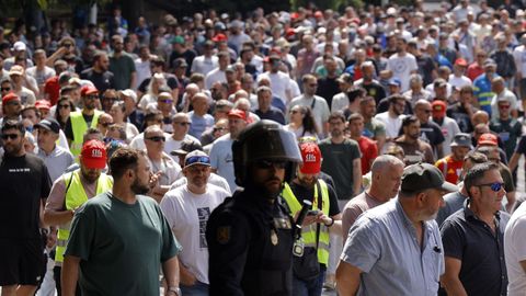 Imagen de una de las �ltimas manifestaciones del sector, en Ferrol.