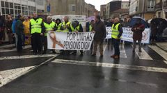 Los jubilados de Barbanza�se manifestaron en A Pobra