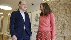Manuel Aguilar y Gema Garc�a-Abril, presidente y gerente de la junta provincial de la AECC de A Coru�a