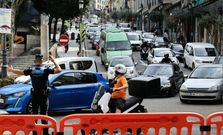 Problemas de trfico en el centro de Vigo por los ensayos del desfile de la Polica Nacional