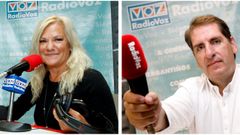 Eva Mill�n y Alberto Gonz�lez, periodistas de Radio Voz