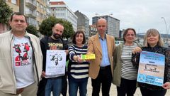 Bello, Cuence, Rodr�guez, Mari�o, Lema y Gude, en la presentaci�n.