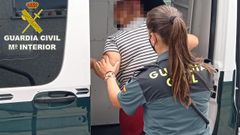 Imagen de archivo de una detenci�n practicada por la Guardia Civil
