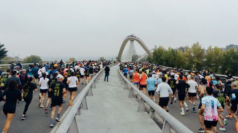 Salida en el puente del Milenio.