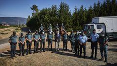 Emilio Gonz�lez visit� a los agentes que participan en el dispositivo de prevenci�n de incendios en la provincia.