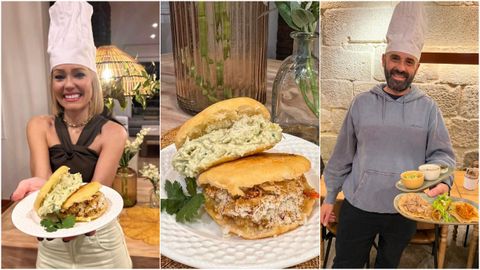 Promoci�n de First Tastes donde dos clientes cocinaron su plato estrella para la Taberna Kamelia. Ana dos Santos hizo arepas y Iago Cota hizo tacos.