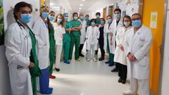 El d�a que se puso en marcha el nuevo sistema, parte dle equipo se uni� en esta imagen